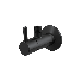 Ъглов кран 1/2“-3/8“ овален черен мат ARV001 Black
