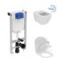 WC комплект за вграждане TESI RIMLESS + R060801
