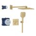 Душ система за вграждане Grohtherm SmartControl 34864GN0 злато мат