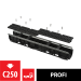 Oтводняващ канал 100мм с композитна решетка C250 AVZ103-R403