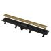 Линеен сифон ALCA APZ10BLACK-BRASS 550-950мм с месинговаа решетка