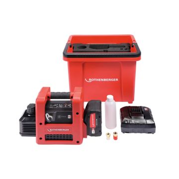 Акумулаторна вакуум помпа ROTHENBERGER ROAIRVAC R32 2.0 CL комплект 8Ah батерия, зарядно, с ROBUCKET 1000003230 1
