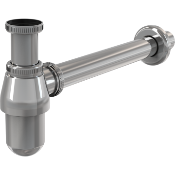 Cифон за мивка ALCA A431 без витло Ø32 с гайка 1 1/4&quot;, метал A431 1