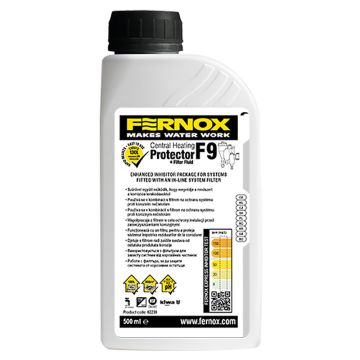 Добавка против утайки и котлен камък FERNOX F9 Filter Fluid + Protector 500ml - за системи с инсталиран филтър 32902013