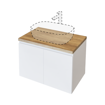 Долен шкаф за баня БЕЗ мивка Либеро 70см Triano libero-bottom-70cm 1