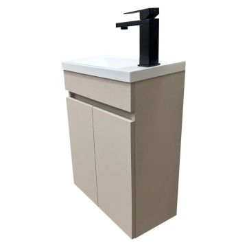 Долен шкаф за баня Мini Latte 43 см с бяла мивка SW101L 38901000001 1