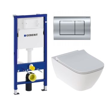 GEBERIT WC ПАКЕТ DELTA30 SMYLE ХРОМ 458.103.00.1/115.137.21.1/500.685.01.1 1