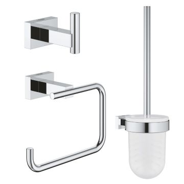 GROHE  ESSENTIALS CUBE КОМПЛЕКТ АКСЕСОАРИ ЗА БАНЯ 3 В 1 40757001 1