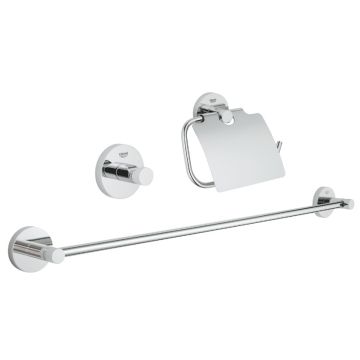 GROHE ESSENTIALS KOМПЛЕКТ АКСЕСОАРИ ЗА БАНЯ 3 В 1 40775001 1