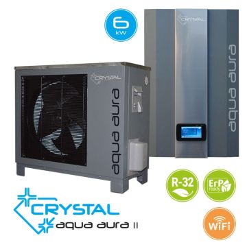 Инверторна термопомпа въздух-вода Crystal Aqua Aura II 6S 6 kW AQUA AURA II 6S 1