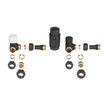 Комплект аксиален термостат INVENA PROV CD-25-C15-S 1/2" Черен 26306015 1