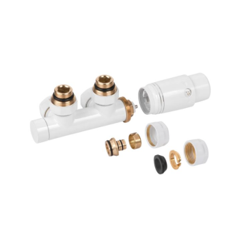 Комплект за долна връзка тип DUOPLEX INVENA PROV CZ-89-015-S 1/2&quot; Бял 26306014 1