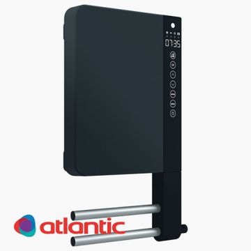 Конвектор за баня TELIA - черен с поставка за кърпи 1000+800W 720 110 1