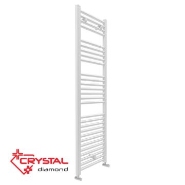 Лира за баня Crystal DIAMOND STRAIGHT WHITE 611 W, бяла, 1420×450 mm 386478