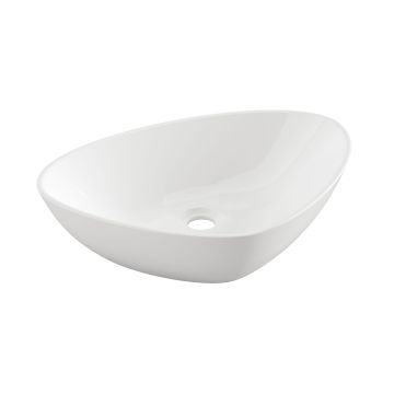 Мивка за плот TRIGONO INVENA TREND, 50 см, триъгълна бяла CE-58-001-W 1