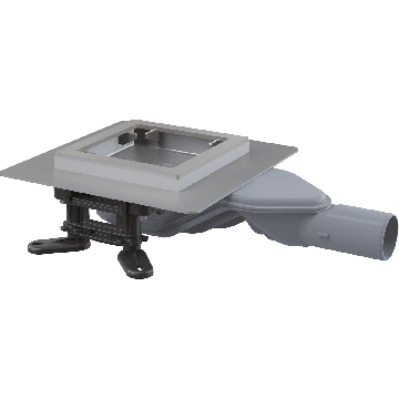 Неръждаем подов сифон ALCADRAIN APV110 130×130 мм без решетка APV110 1