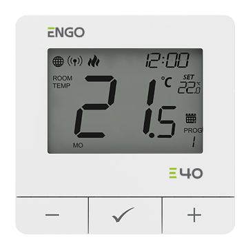 Програмируем термостат жичен ZigBee БЯЛ ENGO E40-230W 32815102