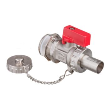 Сферичен кран 1/2&quot; за източване с тапа и щуцер ZW-62-015