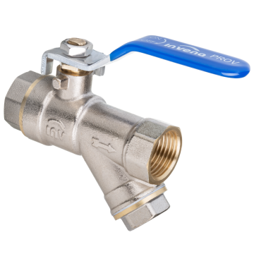 Сферичен кран с Y-филтър 1/2&quot; жж Invena 26301460