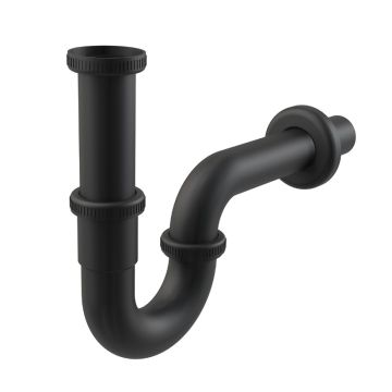 Тръбен сифон ALCA A4320 Black  “U” удължен без витло - 1 1/4“ Ø32 мм A4320 Black 1
