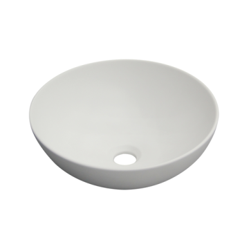 Умивалник за плот TINOS INVENA TREND, 39,5 см, бял мат CE-43-001-C 1
