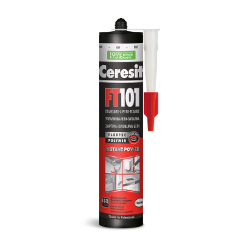 Високомодулен уплътнител-лепило CERESIT FT 101 - бял 280ml 10705070